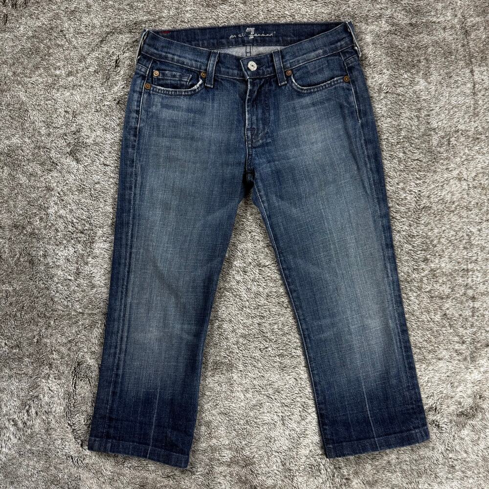 7 For All Mankind Skinny Cropped Jean's Women's 26
